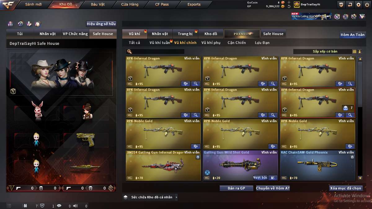 shop acc cf uy tin gia re